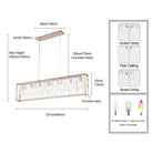 Arabela Lighting - 85172-7 - Seven Light Linear Chandelier - Boundaries - Lacquered Gold