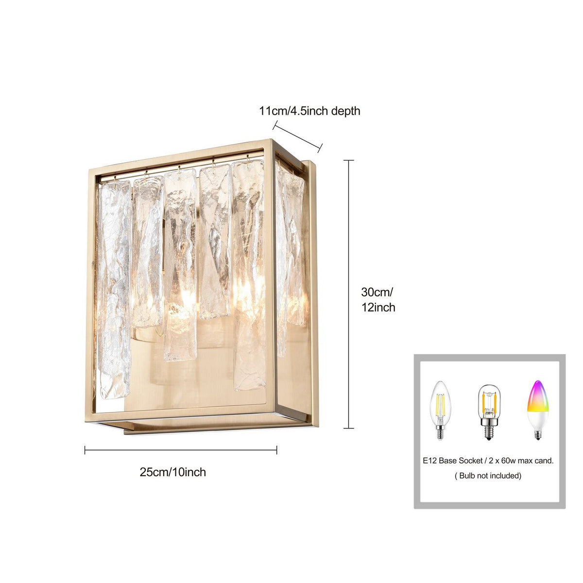 Arabela Lighting - 85173-2 - Two Light Wall Sconce - Boundaries - Lacquered Gold