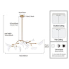 Arabela Lighting - 85191-11 - LED Linear Chandelier - Calla - Natural Brass