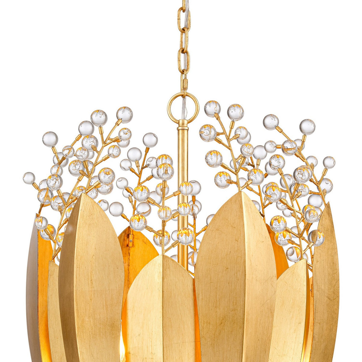 Arabela Lighting - 85131-6 - Six Light Chandelier - Callista - Antique Gold Leaf