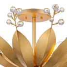 Arabela Lighting - 85134-5 - Five Light Semi Flushmount - Callista - Antique Gold Leaf