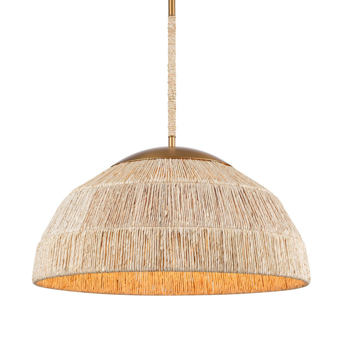 Arabela Lighting - 85112-4 - Four Light Pendant - Copa - Natural Brass