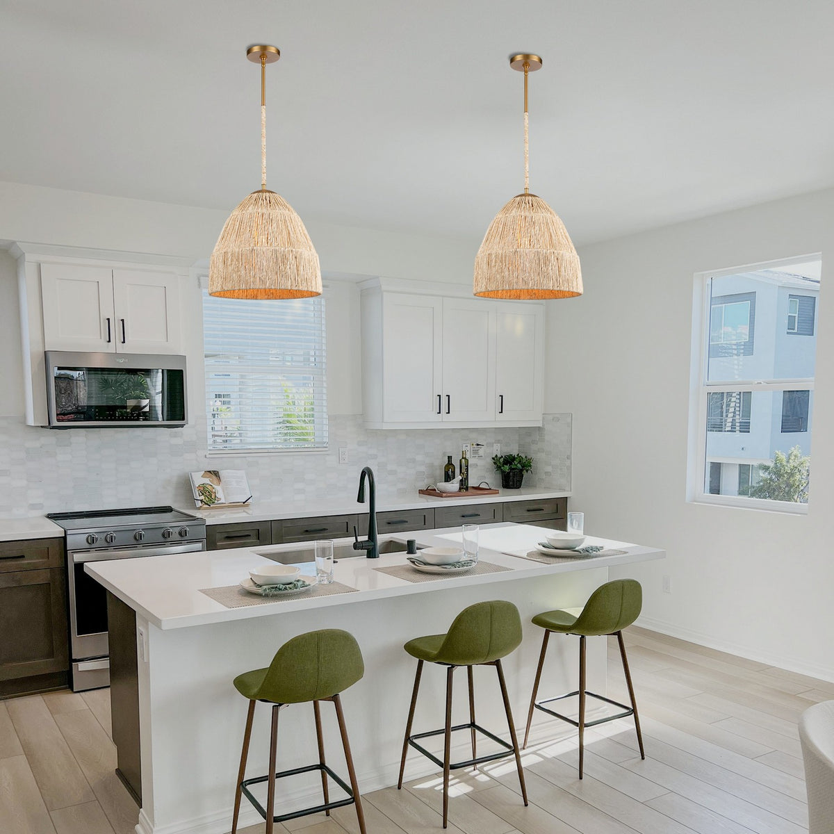 Arabela Lighting - 85113-1 - One Light Pendant - Copa - Natural Brass