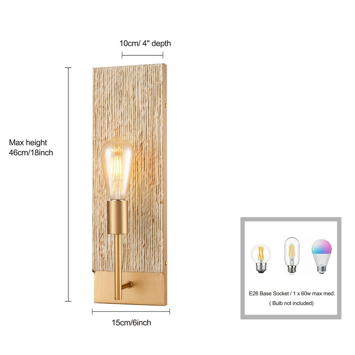 Arabela Lighting - 85114-1 - One Light Wall Sconce - Copa - Natural Brass