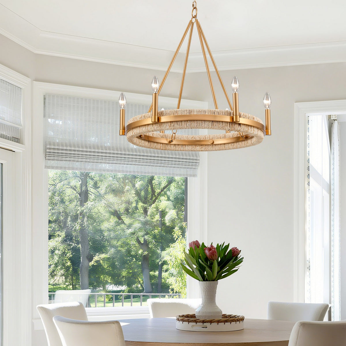 Arabela Lighting - 85115-6 - Six Light Chandelier - Copa - Natural Brass