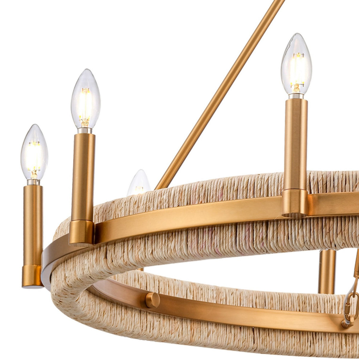 Arabela Lighting - 85116-10 - Ten Light Chandelier - Copa - Natural Brass