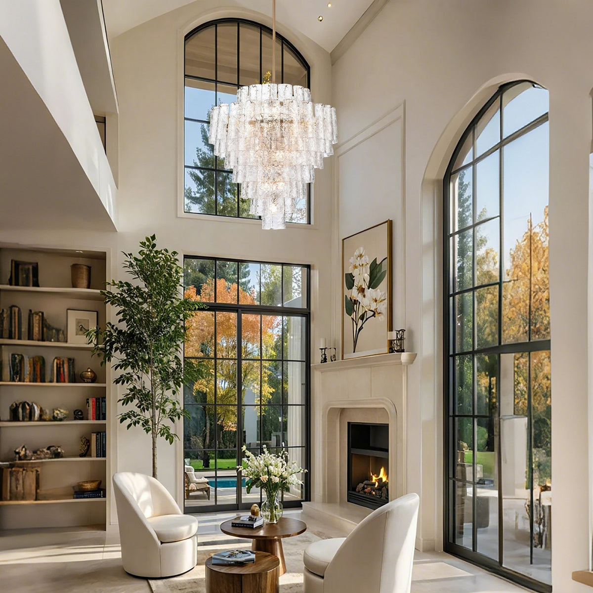 Arabela Lighting - 85163-21 - 21 Light Chandelier - Fire and Ice - Lacquered Gold