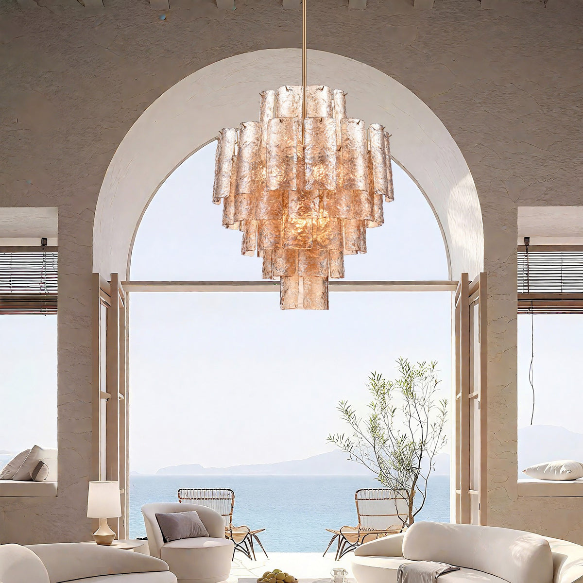 Arabela Lighting - 85262-13 - 13 Light Chandelier - Fire and Ice - Lacquered Gold