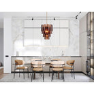 Arabela Lighting - 85361-5 - Five Light Chandelier - Fire and Ice - Lacquered Gold