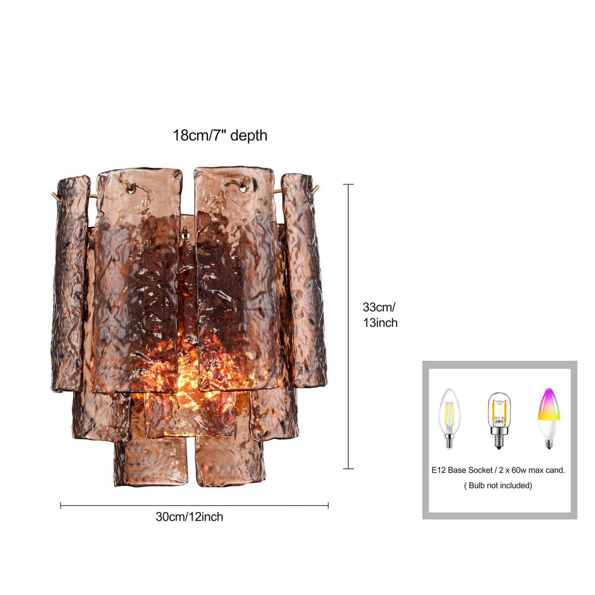 Arabela Lighting - 85364-2 - Two Light Wall Sconce - Fire and Ice - Lacquered Gold