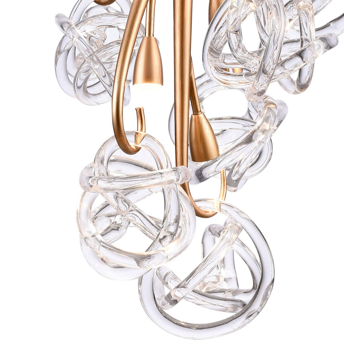 Arabela Lighting - 85181-7 - LED Chandelier - Freeform - Antique Gold Leaf