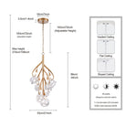 Arabela Lighting - 85181-7 - LED Chandelier - Freeform - Antique Gold Leaf