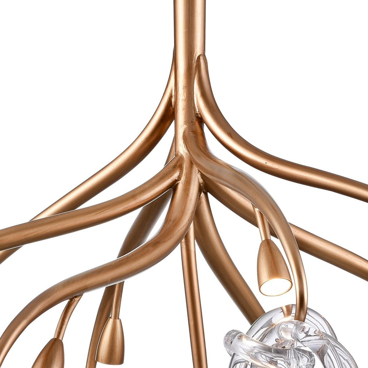 Arabela Lighting - 85182-9 - LED Chandelier - Freeform - Antique Gold Leaf