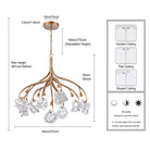 Arabela Lighting - 85182-9 - LED Chandelier - Freeform - Antique Gold Leaf