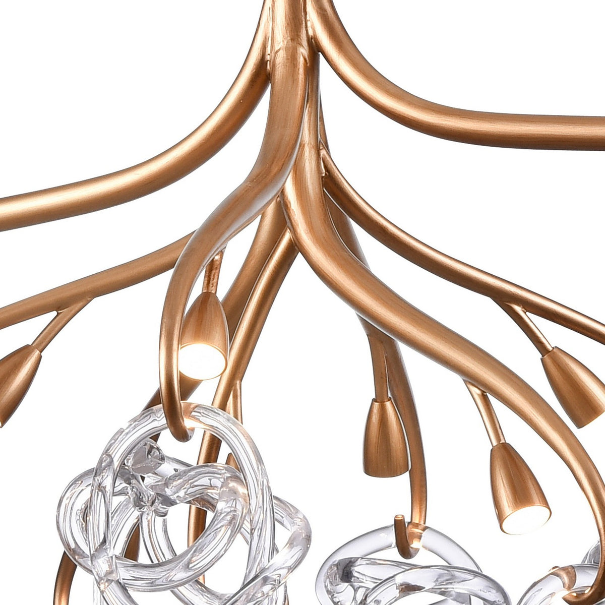 Arabela Lighting - 85183-11 - LED Chandelier - Freeform - Antique Gold Leaf