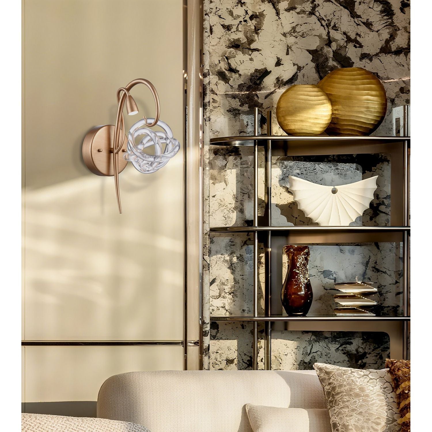 Arabela Lighting - 85184-1 - LED Wall Sconce - Freeform - Antique Gold Leaf