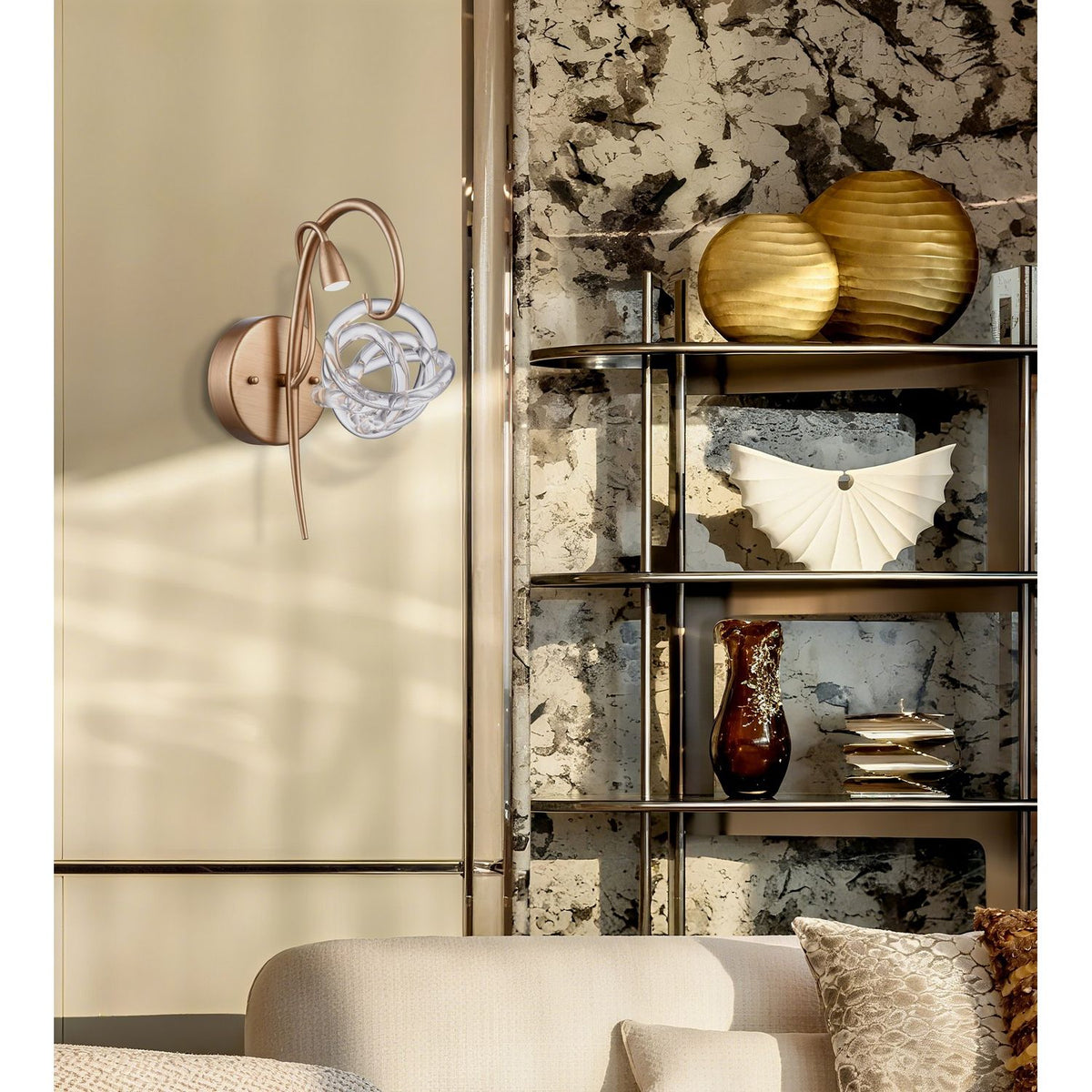 Arabela Lighting - 85184-1 - LED Wall Sconce - Freeform - Antique Gold Leaf