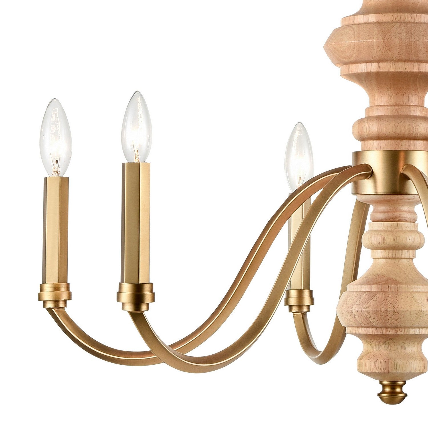 Arabela Lighting - 85141-6 - Six Light Chandelier - French Country - Natural Brass