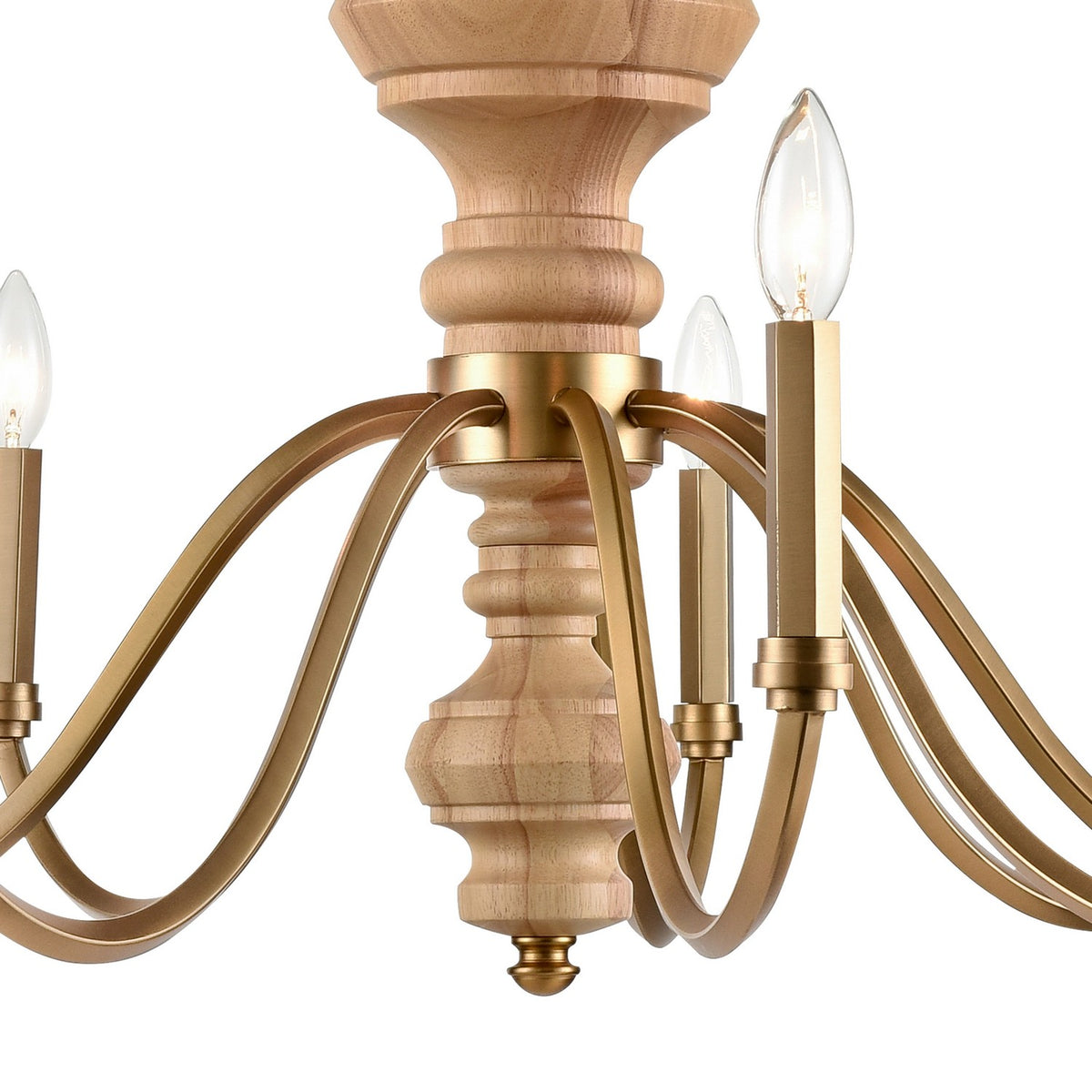 Arabela Lighting - 85142-9 - Nine Light Chandelier - French Country - Natural Brass