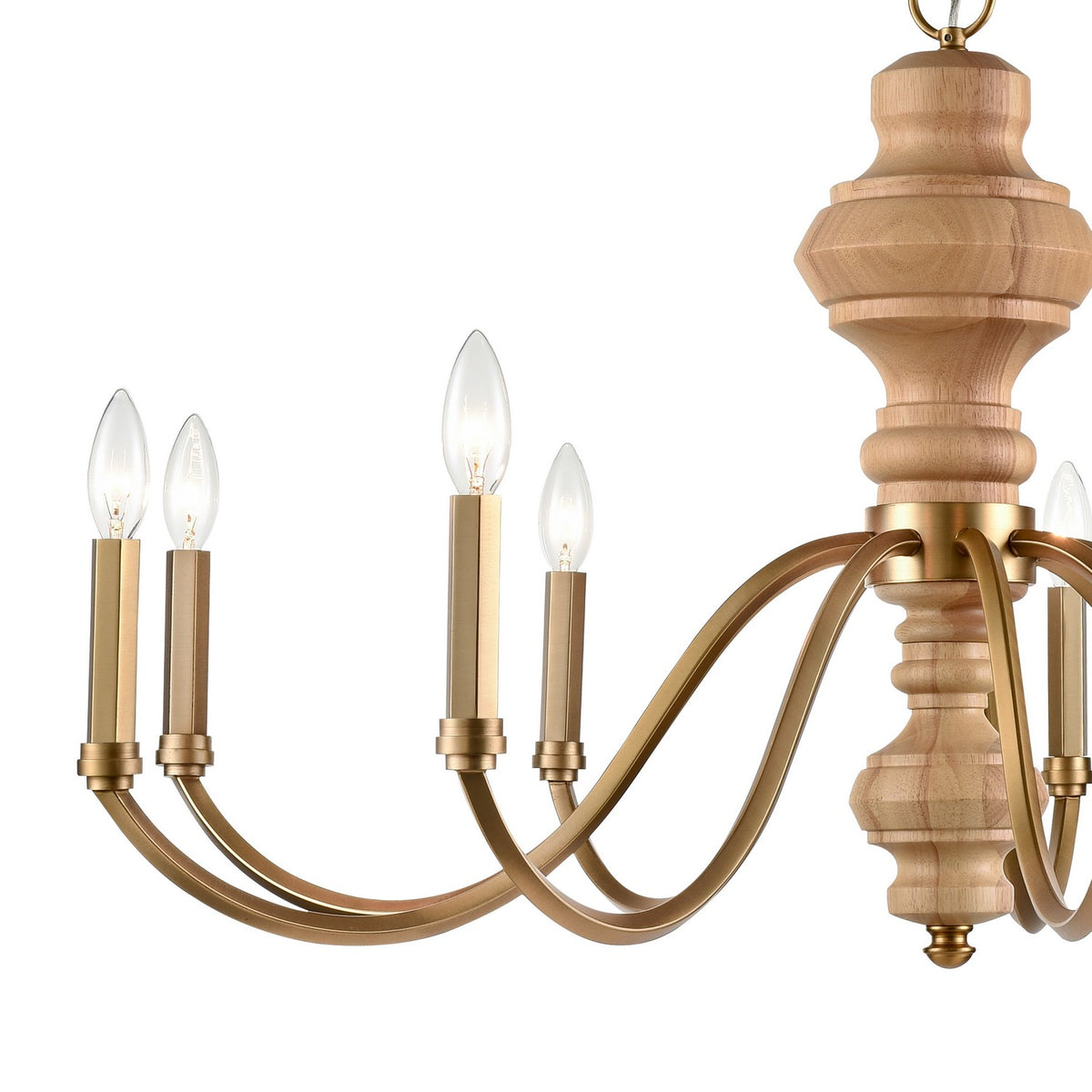 Arabela Lighting - 85142-9 - Nine Light Chandelier - French Country - Natural Brass