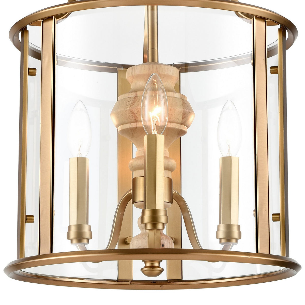 Arabela Lighting - 85143-3 - Three Light Pendant - French Country - Natural Brass