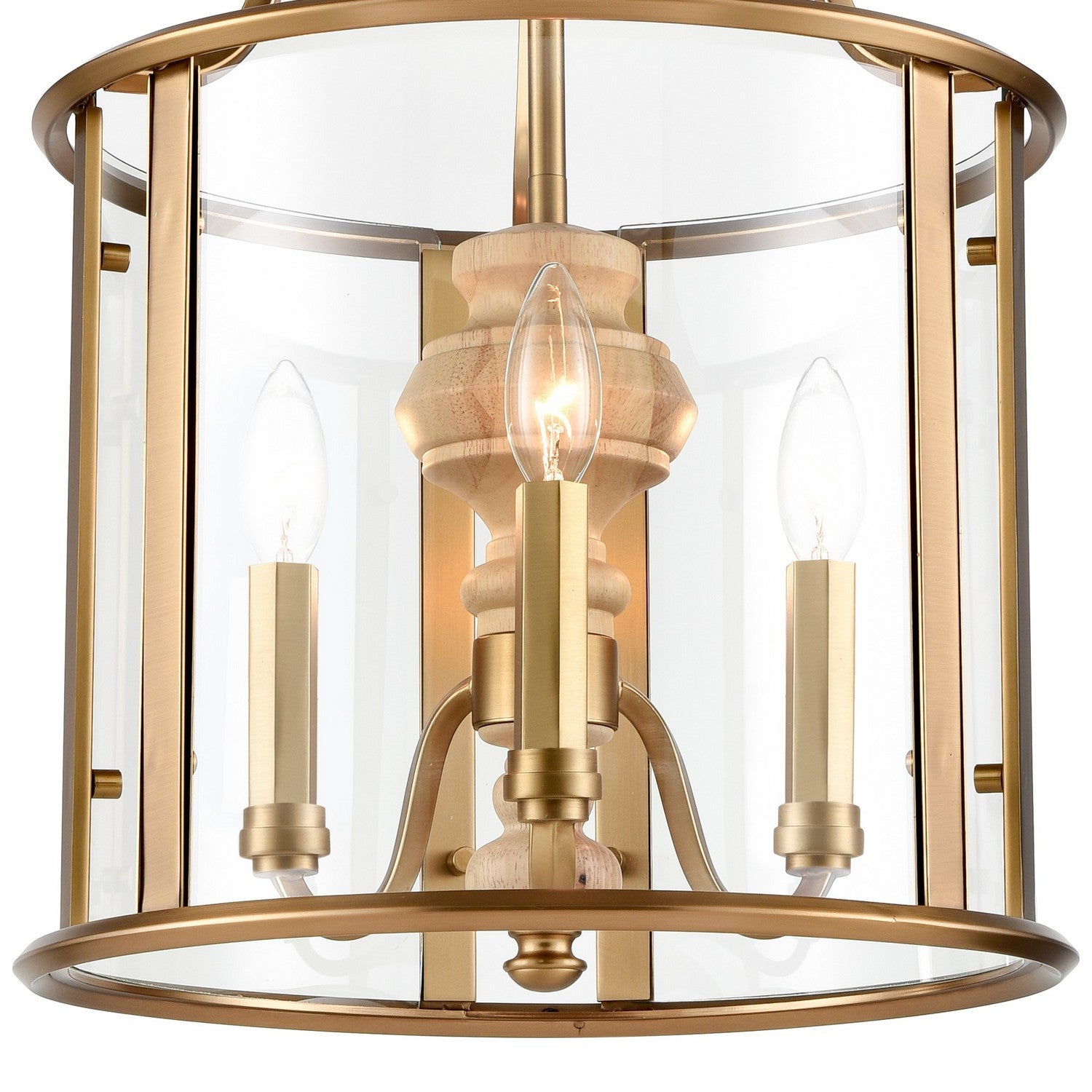 Arabela Lighting - 85143-3 - Three Light Pendant - French Country - Natural Brass