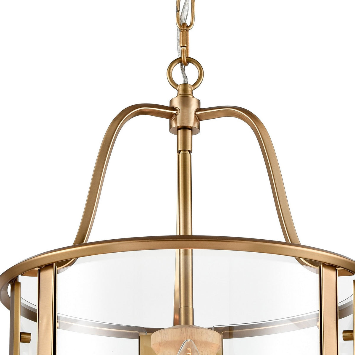 Arabela Lighting - 85143-3 - Three Light Pendant - French Country - Natural Brass