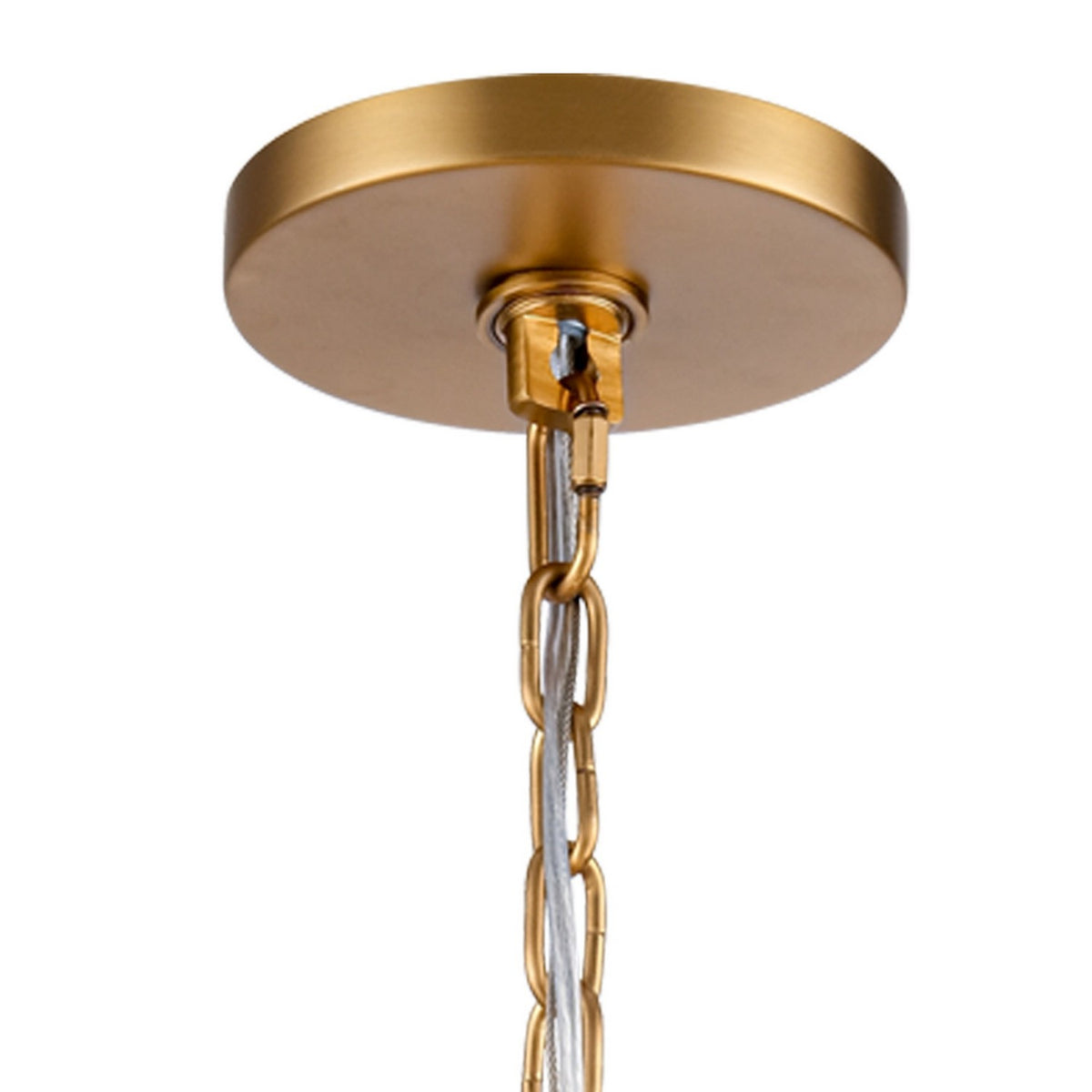Arabela Lighting - 85101-8 - Eight Light Pendant - Icicles - Natural Brass
