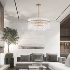 Arabela Lighting - 85101-8 - Eight Light Pendant - Icicles - Natural Brass