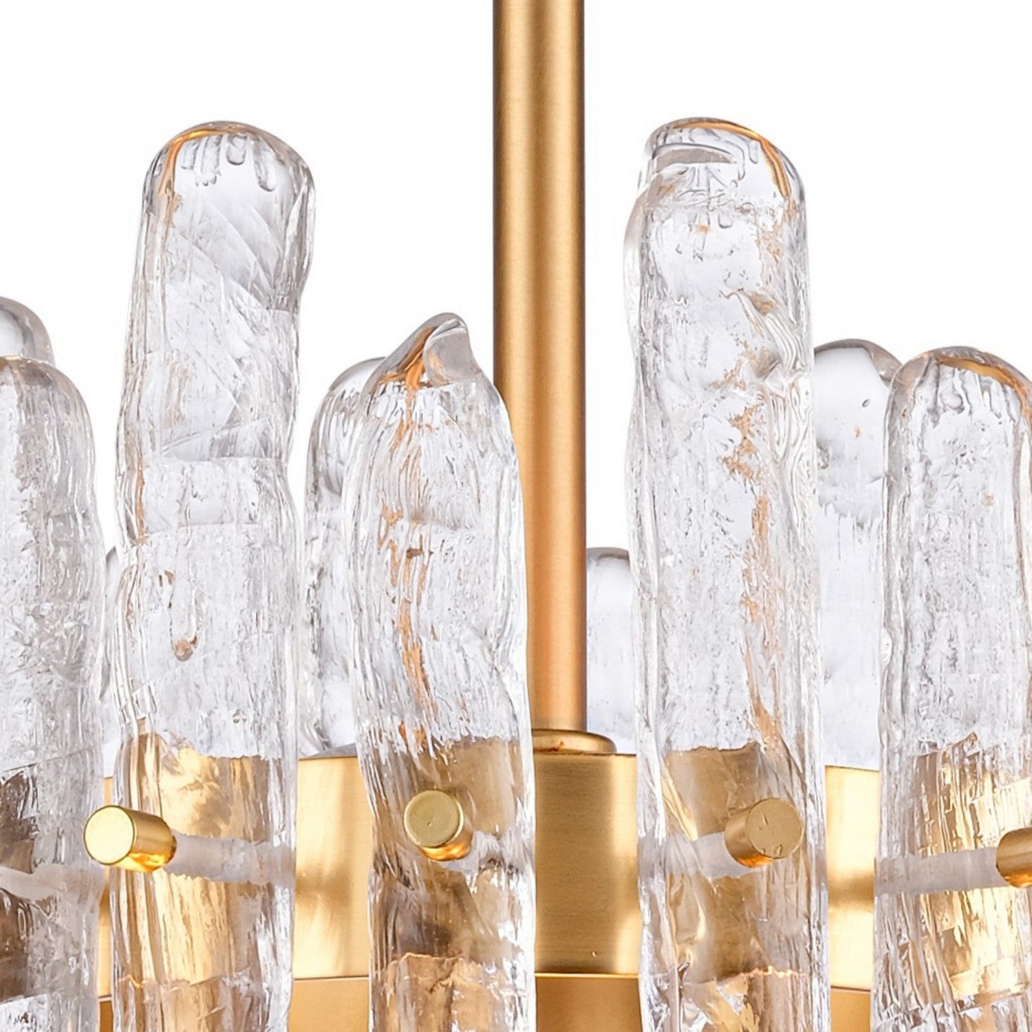 Arabela Lighting - 85103-4 - Four Light Pendant - Icicles - Natural Brass