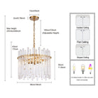 Arabela Lighting - 85103-4 - Four Light Pendant - Icicles - Natural Brass