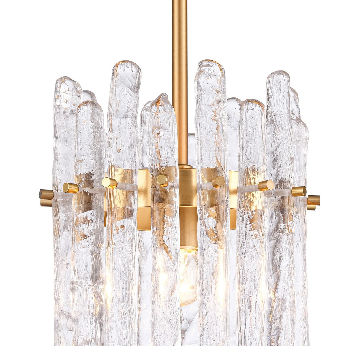 Arabela Lighting - 85104-1 - One Light Pendant - Icicles - Natural Brass