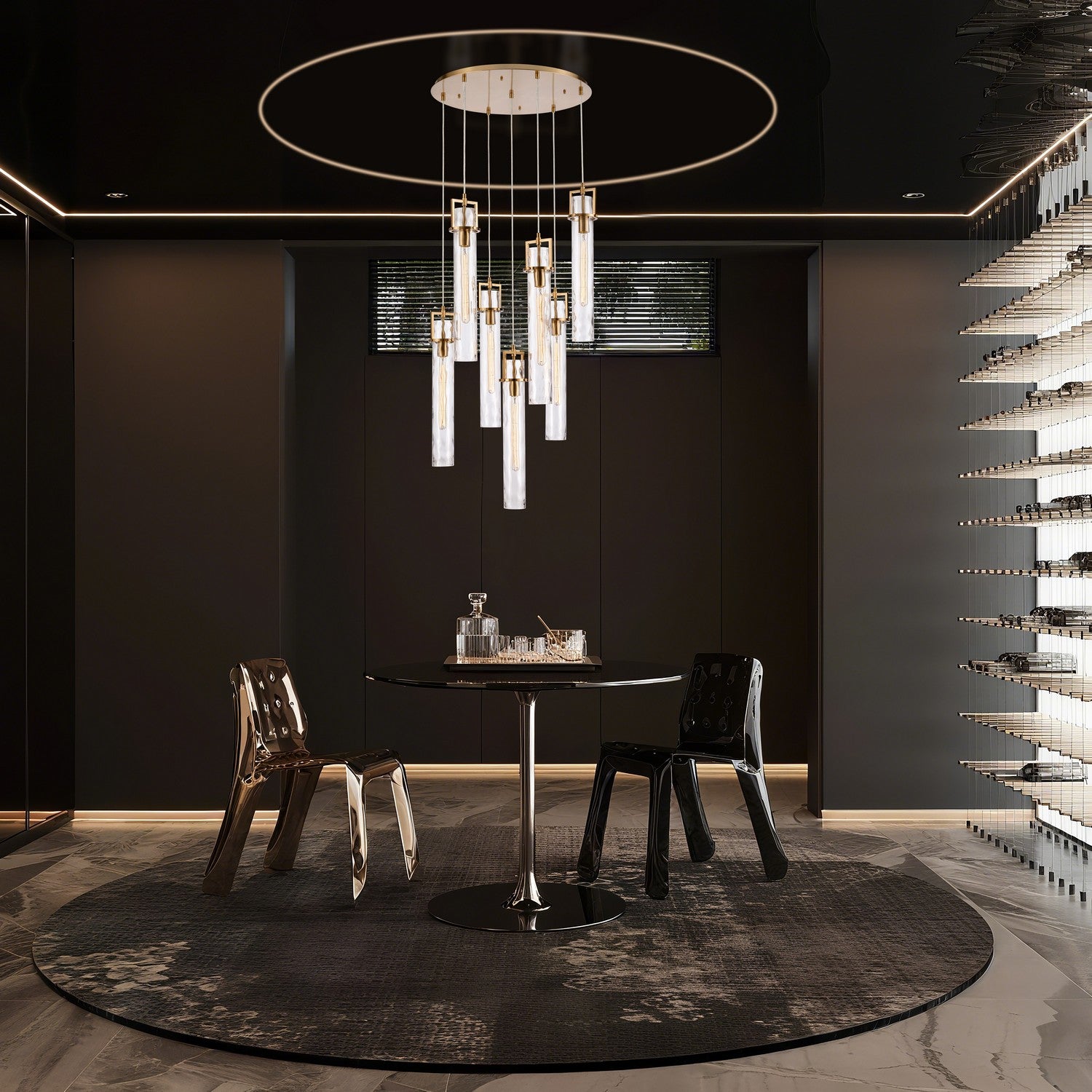 Arabela Lighting - 85244-7 - Seven Light Chandelier - Jayden - Lacquered Gold