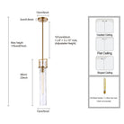 Arabela Lighting - 85246-1 - Une lampe Suspension - Jayden - Or laqué