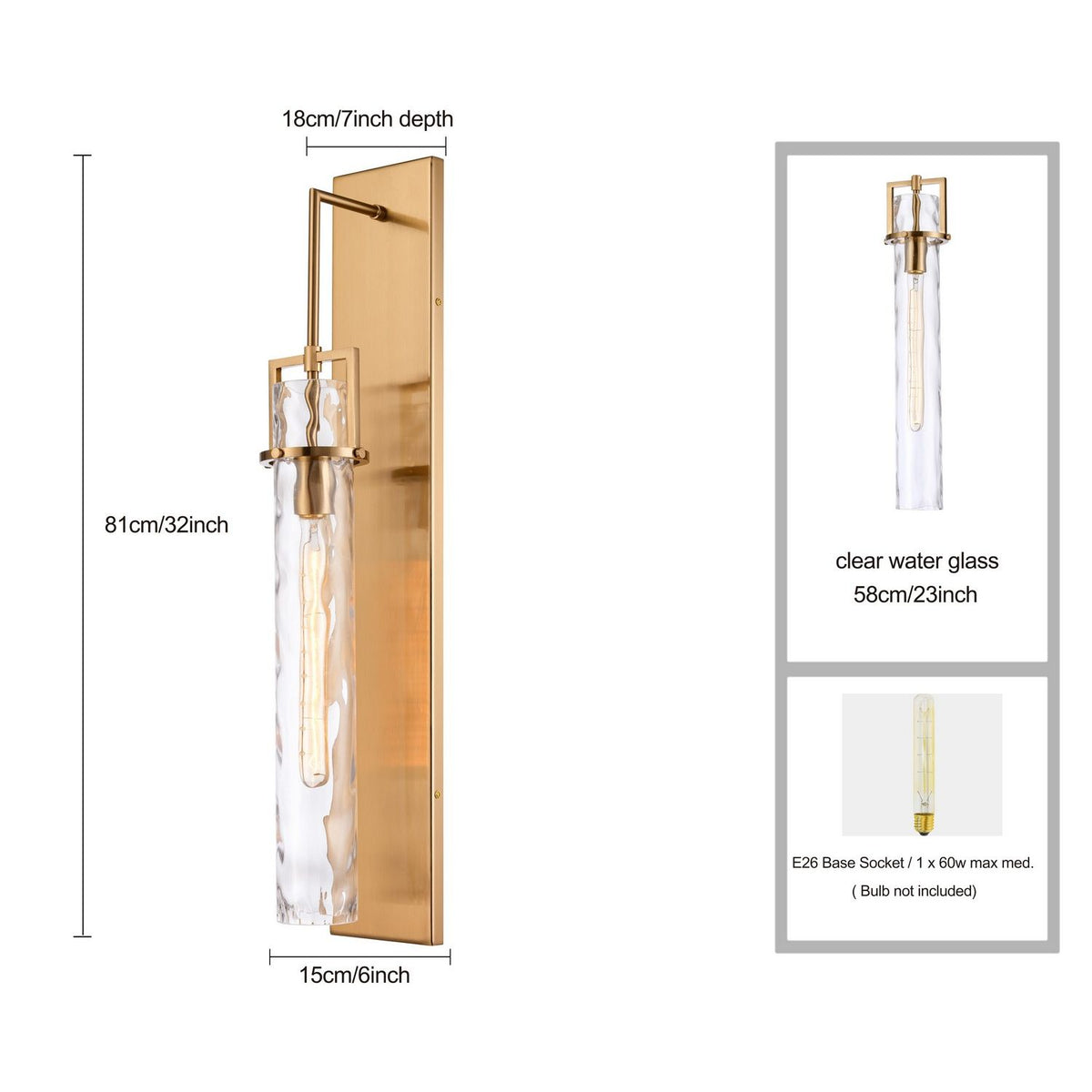 Arabela Lighting - 85247-1 - One Light Wall Sconce - Jayden - Lacquered Gold