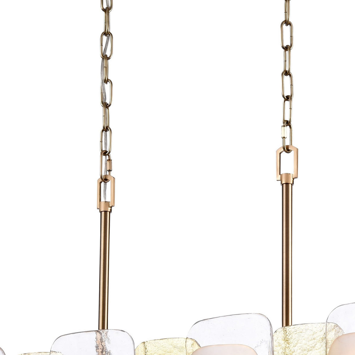 Arabela Lighting - 85203-6 - Six Light Linear Chandelier - Strata - Lacquered Gold