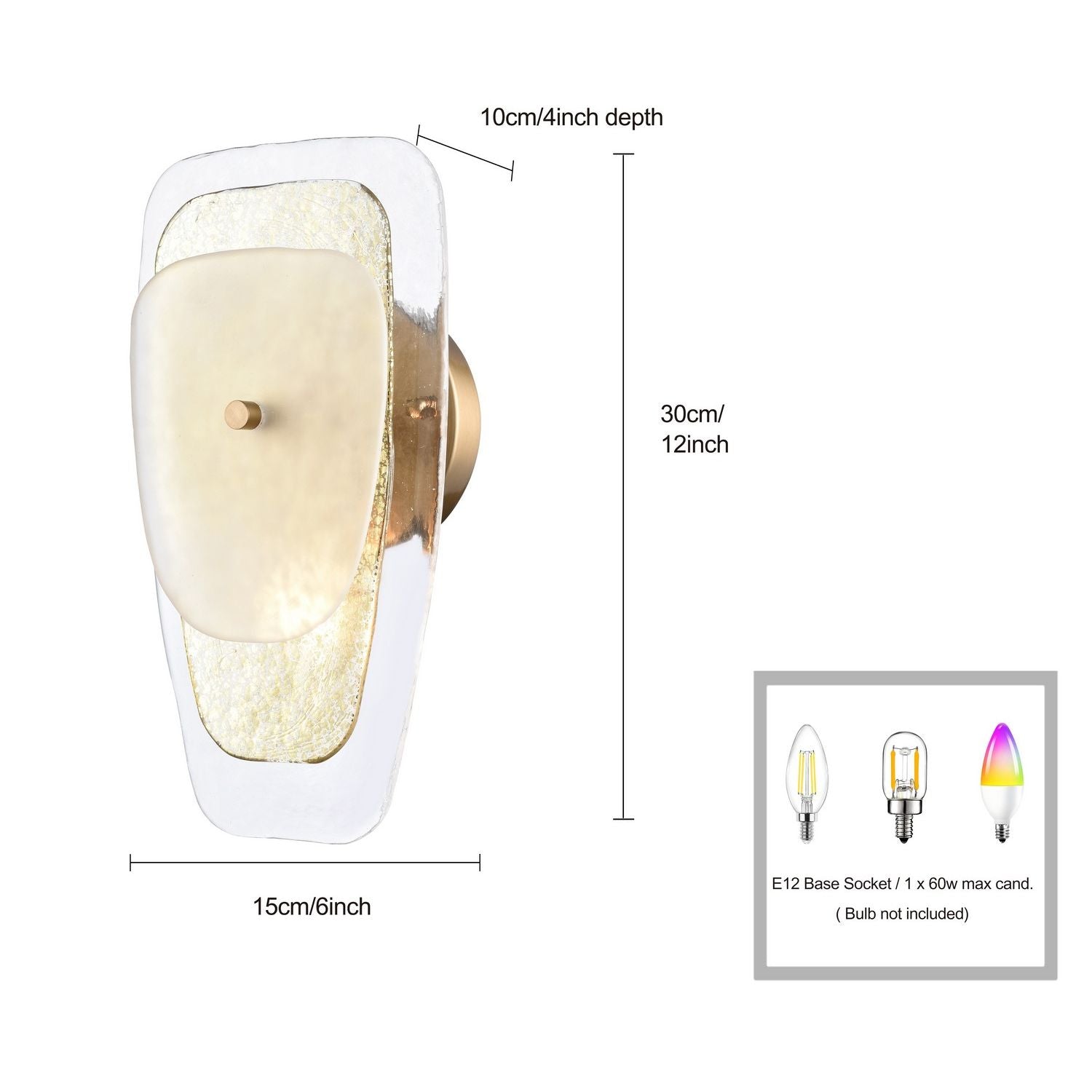 Arabela Lighting - 85204-1 - One Light Wall Sconce - Strata - Lacquered Gold