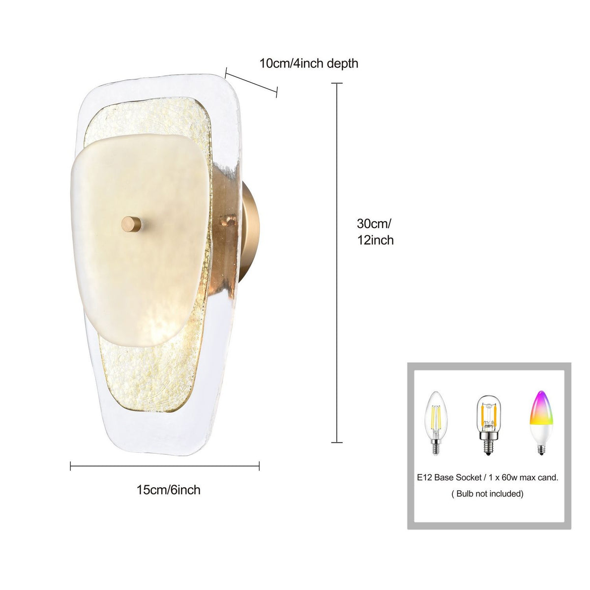 Arabela Lighting - 85204-1 - One Light Wall Sconce - Strata - Lacquered Gold