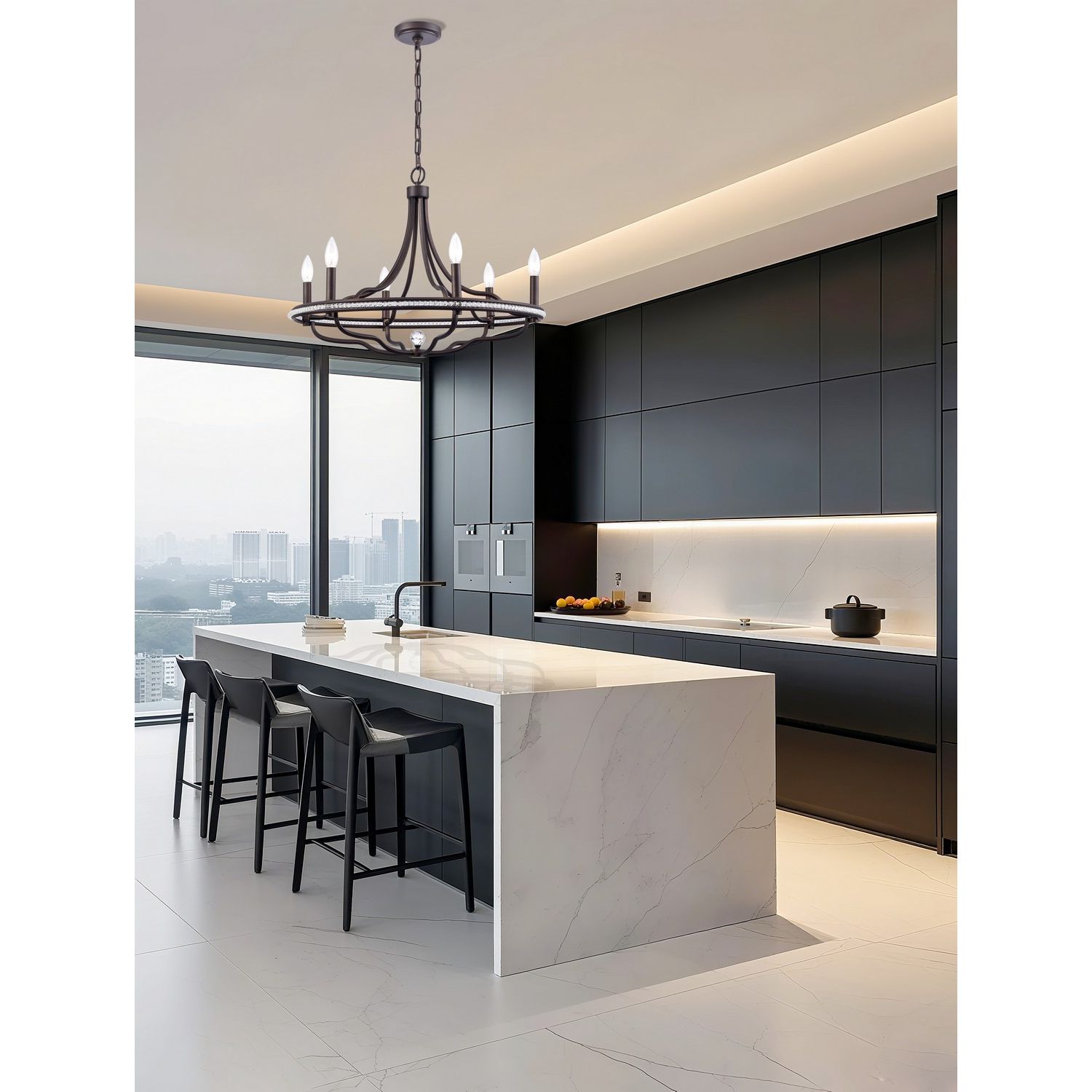 Arabela Lighting - 85151-6 - Six Light Chandelier - Tuscan - Dark Bronze