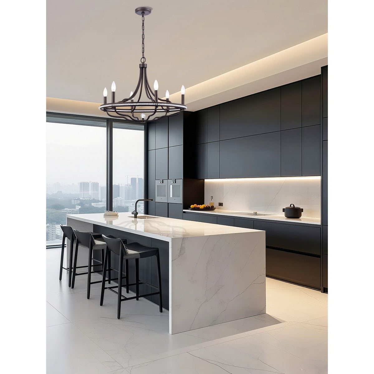 Arabela Lighting - 85151-6 - Six Light Chandelier - Tuscan - Dark Bronze