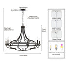 Arabela Lighting - 85153-10 - Ten Light Chandelier - Tuscan - Dark Bronze