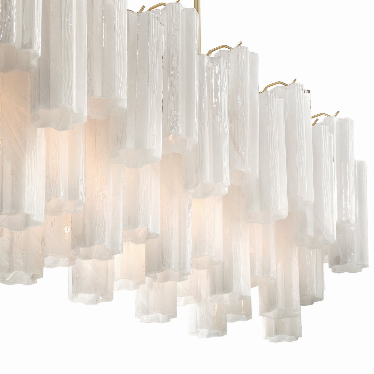 Artcraft Canada - AC12105WH - Île lumineuse 16 Suspension - Sophia - Laiton brossé