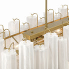Artcraft Canada - AC12105WH - Île lumineuse 16 Suspension - Sophia - Laiton brossé