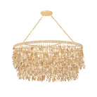 Corbett Lighting Canada - 552-09-VGL - Luminaire linéaire à neuf lampes Suspension - Naxos - Feuille d'or vintage