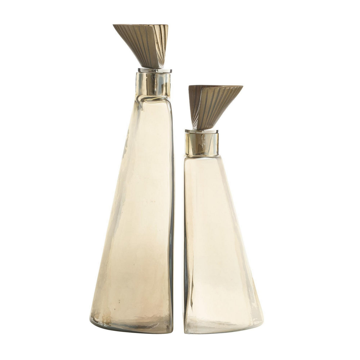 Arteriors - ARI25 - Decanters, Set of 2 - Mariah - Antique Brass