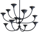 Arteriors - DLI09 - 12 Lumière Suspendu - Larkin - Gesso noir