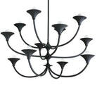 Arteriors - DLI09 - 12 Lumière Suspendu - Larkin - Gesso noir