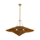 Arteriors - DLI10 - Trois lumières Suspension - Lexa - Laiton vintage
