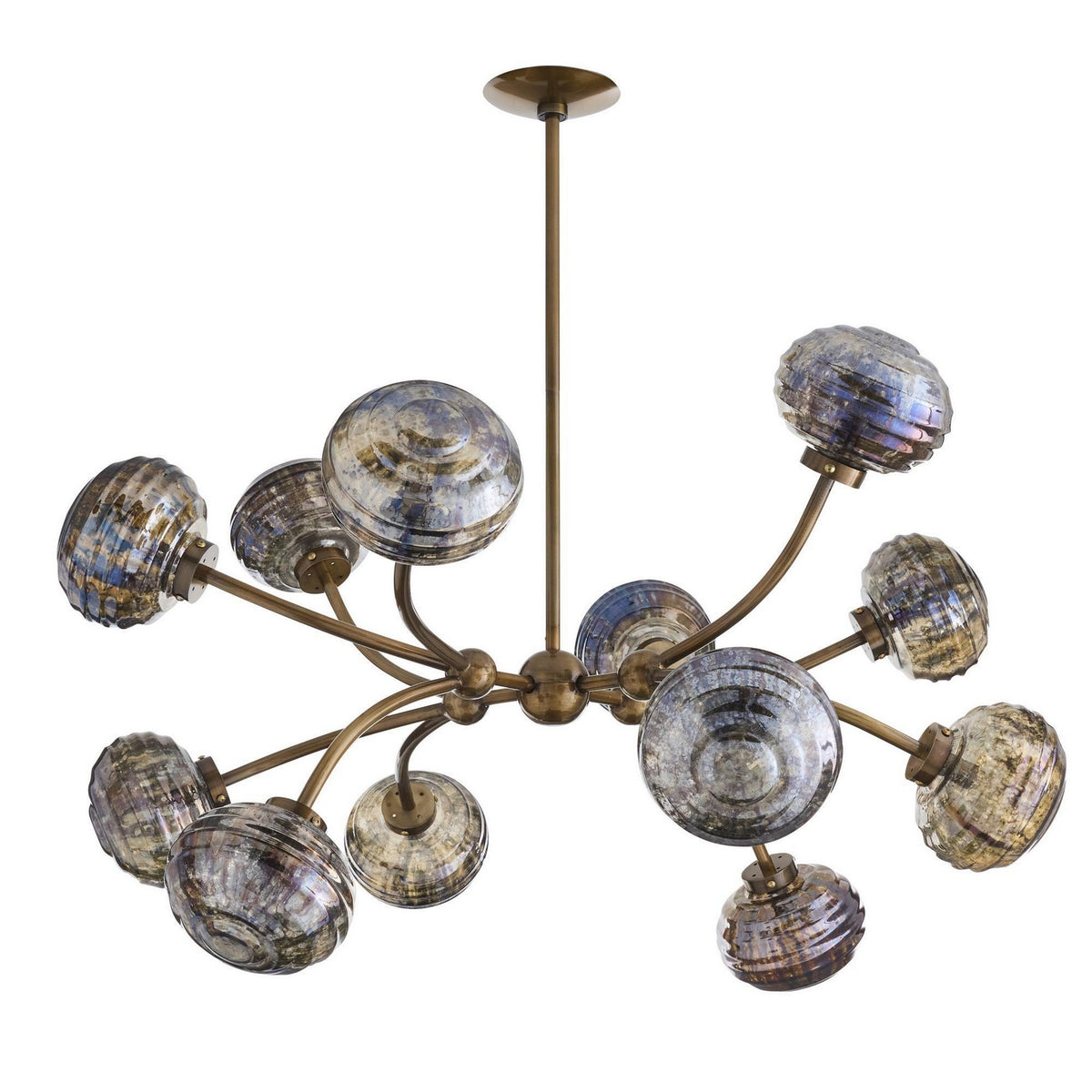 Arteriors - DLI15 - 12 Lumière Suspendu - Merrick - Laiton vintage
