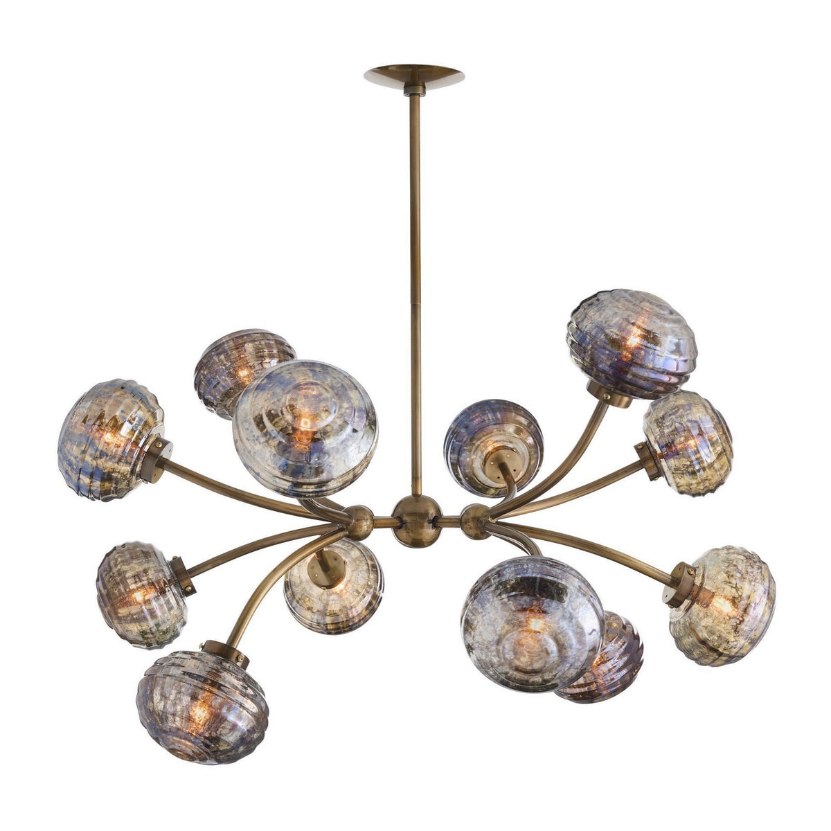 Arteriors - DLI15 - 12 Lumière Suspendu - Merrick - Laiton vintage